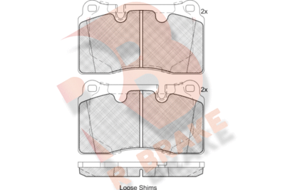 RB1790 R BRAKE Комплект тормозных колодок, дисковый тормоз