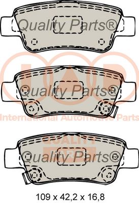 70406066 IAP QUALITY PARTS Комплект тормозных колодок, дисковый тормоз