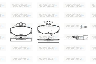 P305302 WOKING Комплект тормозных колодок, дисковый тормоз