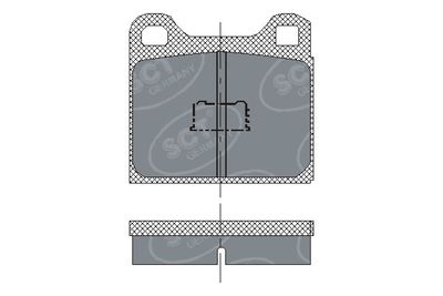 SP127PR SCT - MANNOL Комплект тормозных колодок, дисковый тормоз