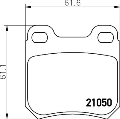 PCP1116 DON Комплект тормозных колодок, дисковый тормоз