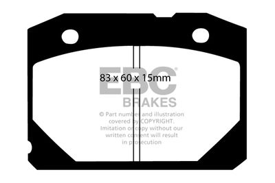 DP172 EBC Brakes Комплект тормозных колодок, дисковый тормоз