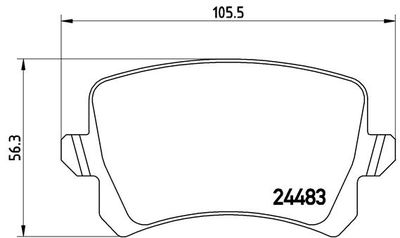 P85109X BREMBO Комплект тормозных колодок, дисковый тормоз