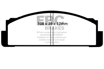 DP116 EBC Brakes Комплект тормозных колодок, дисковый тормоз