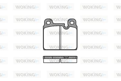 P102330 WOKING Комплект тормозных колодок, дисковый тормоз
