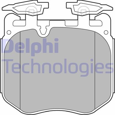 LP3304 DELPHI Комплект тормозных колодок, дисковый тормоз