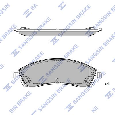 SP2253 Hi-Q Комплект тормозных колодок, дисковый тормоз