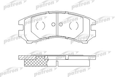 PBP550 PATRON Комплект тормозных колодок, дисковый тормоз