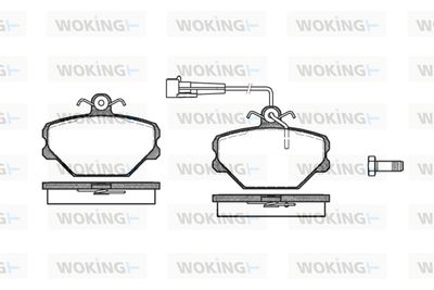 P364302 WOKING Комплект тормозных колодок, дисковый тормоз