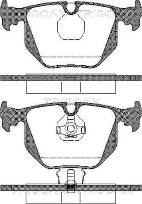 811011013 TRISCAN Комплект тормозных колодок, дисковый тормоз