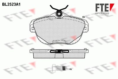 BL2523A1 FTE Комплект тормозных колодок, дисковый тормоз