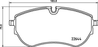 P85173 BREMBO Комплект тормозных колодок, дисковый тормоз