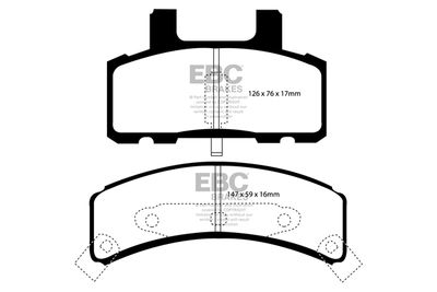 DP1273 EBC Brakes Комплект тормозных колодок, дисковый тормоз