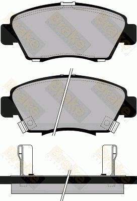 PA743 Brake ENGINEERING Комплект тормозных колодок, дисковый тормоз