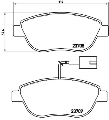 FK20001 KAISHIN Комплект тормозных колодок, дисковый тормоз