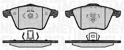 363916060608 MAGNETI MARELLI Комплект тормозных колодок, дисковый тормоз