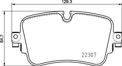 P85161 BREMBO Комплект тормозных колодок, дисковый тормоз