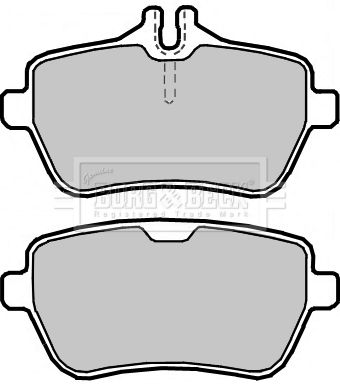 BBP2366 BORG & BECK Комплект тормозных колодок, дисковый тормоз