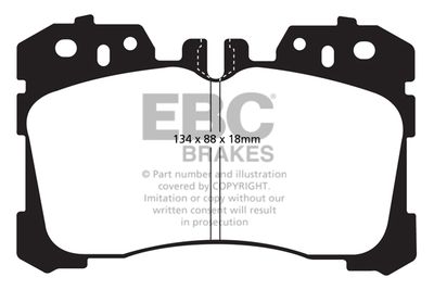 DP1811 EBC Brakes Комплект тормозных колодок, дисковый тормоз