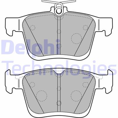 LP2490 DELPHI Комплект тормозных колодок, дисковый тормоз