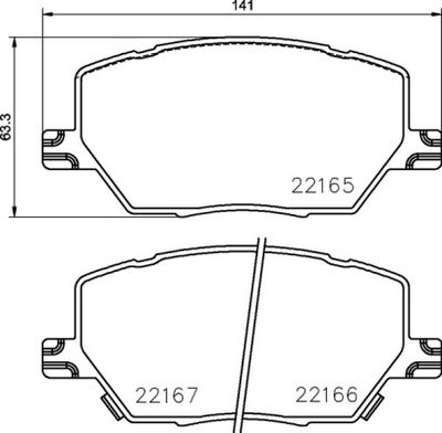 P23164X BREMBO Комплект тормозных колодок, дисковый тормоз