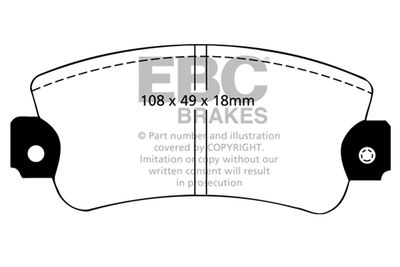 DP2485 EBC Brakes Комплект тормозных колодок, дисковый тормоз