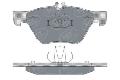 SP254PR SCT - MANNOL Комплект тормозных колодок, дисковый тормоз