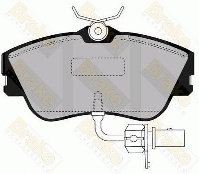 PA1455 Brake ENGINEERING Комплект тормозных колодок, дисковый тормоз