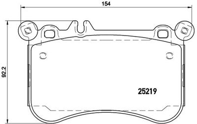 P50097 BREMBO Комплект тормозных колодок, дисковый тормоз