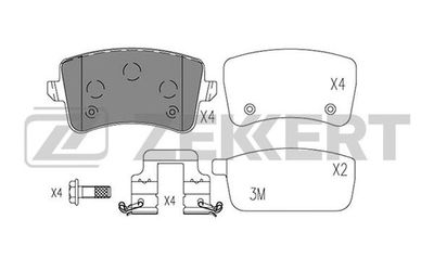 BS1575 ZEKKERT Комплект тормозных колодок, дисковый тормоз