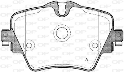 BPA162508 OPEN PARTS Комплект тормозных колодок, дисковый тормоз