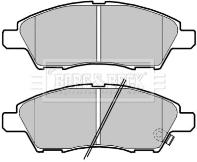 BBP2390 BORG & BECK Комплект тормозных колодок, дисковый тормоз