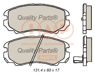 70407034G IAP QUALITY PARTS Комплект тормозных колодок, дисковый тормоз