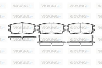 P505302 WOKING Комплект тормозных колодок, дисковый тормоз