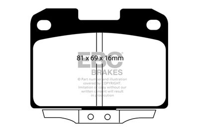 DP41098R EBC Brakes Комплект тормозных колодок, дисковый тормоз