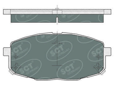 SP374PR SCT - MANNOL Комплект тормозных колодок, дисковый тормоз