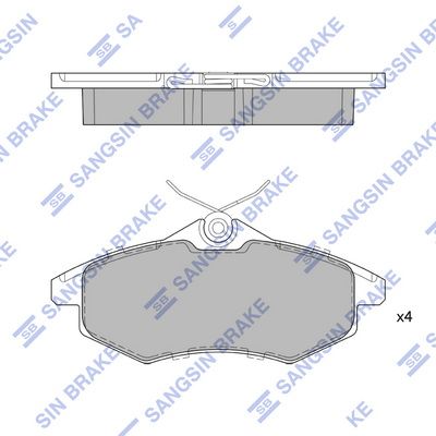 SP1747 Hi-Q Комплект тормозных колодок, дисковый тормоз