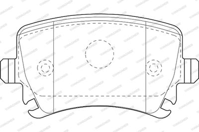 WBP23914A WAGNER Комплект тормозных колодок, дисковый тормоз