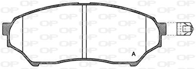 BPA084501 OPEN PARTS Комплект тормозных колодок, дисковый тормоз