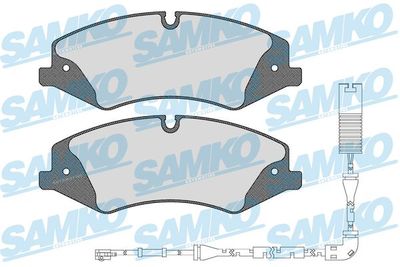 5SP1600B SAMKO Комплект тормозных колодок, дисковый тормоз