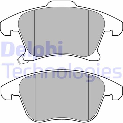 LP3181 DELPHI Комплект тормозных колодок, дисковый тормоз