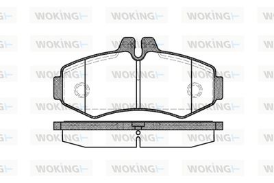 P601300 WOKING Комплект тормозных колодок, дисковый тормоз