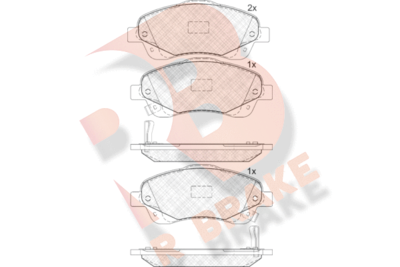 RB1573 R BRAKE Комплект тормозных колодок, дисковый тормоз