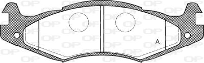 BPA046300 OPEN PARTS Комплект тормозных колодок, дисковый тормоз