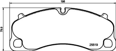 8DB355039991 HELLA Комплект тормозных колодок, дисковый тормоз