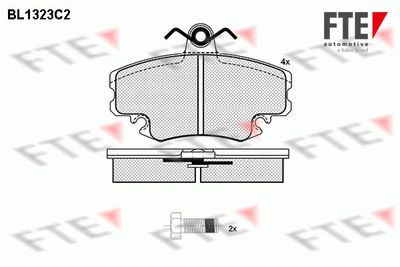 BL1323C2 FTE Комплект тормозных колодок, дисковый тормоз