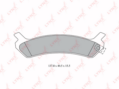 BD3618 LYNXauto Комплект тормозных колодок, дисковый тормоз