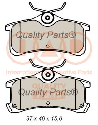 70417184 IAP QUALITY PARTS Комплект тормозных колодок, дисковый тормоз