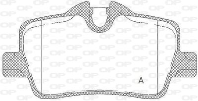 BPA187300 OPEN PARTS Комплект тормозных колодок, дисковый тормоз