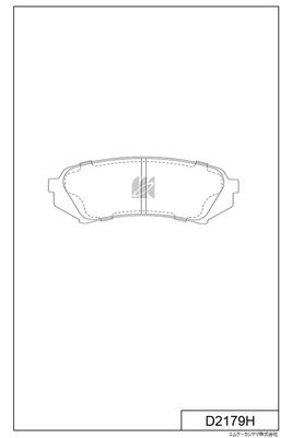 D2179H MK Kashiyama Комплект тормозных колодок, дисковый тормоз